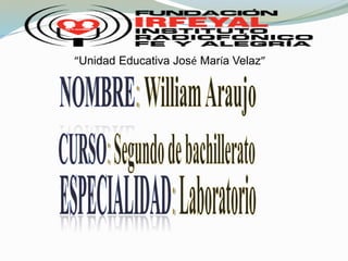 “Unidad Educativa José María Velaz” 
 