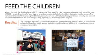 Building Social from the Inside Out
I built social media from scratch at LD. An important factor in building a brand on social that meangfully connects with
people, is truthfully representing it. Thinking about how we’d be seen on social pushed the company to be their best
self, and the leadership to do even more for their employees.
The CEO at LD Products worked with me to build fun experiences that we could retell on social. From that, culture was
cultivated and gave birth to a lot of fun events like the Ink Cartridge Decorating Contest seen here.
To tell a good story, sometimes you need to build a good story.
Will Chamberlain, Social Media - 310 926 1516
Watch more here.
 