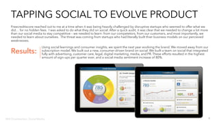 When I first started working at freecreditscore.com, I was tasked with building a digital and social, interactive brand. I wanted to demonstrate
with a "splash" that we were listening, responding, and hitting social and digital full force. The Make a Better Commercial Contest called out
tweets where people hated on our new spot, and challenged them to do better.
The app we built for this allowed the user to choose from 5 different openings, 20 different endings, and for them to "green screen"
themselves in with our actors. We also gave them the chance to write their own, and we had web celebs Rhett and Link act out the winners.
For fun, you could enter in every way thinkable, including fax. In fact, if you were the winning faxer, you won a Brett Michaels autographed fax
as a tribute to our TV spots running at the time.
§ 25% lift in sentiment
§ 7.2 Share ratio
Make a Better Commercial Than We Did
Results: § Ad of the Day on AdWeek
§ 700k added value in earned media
Watch some of the great UGC here.
 