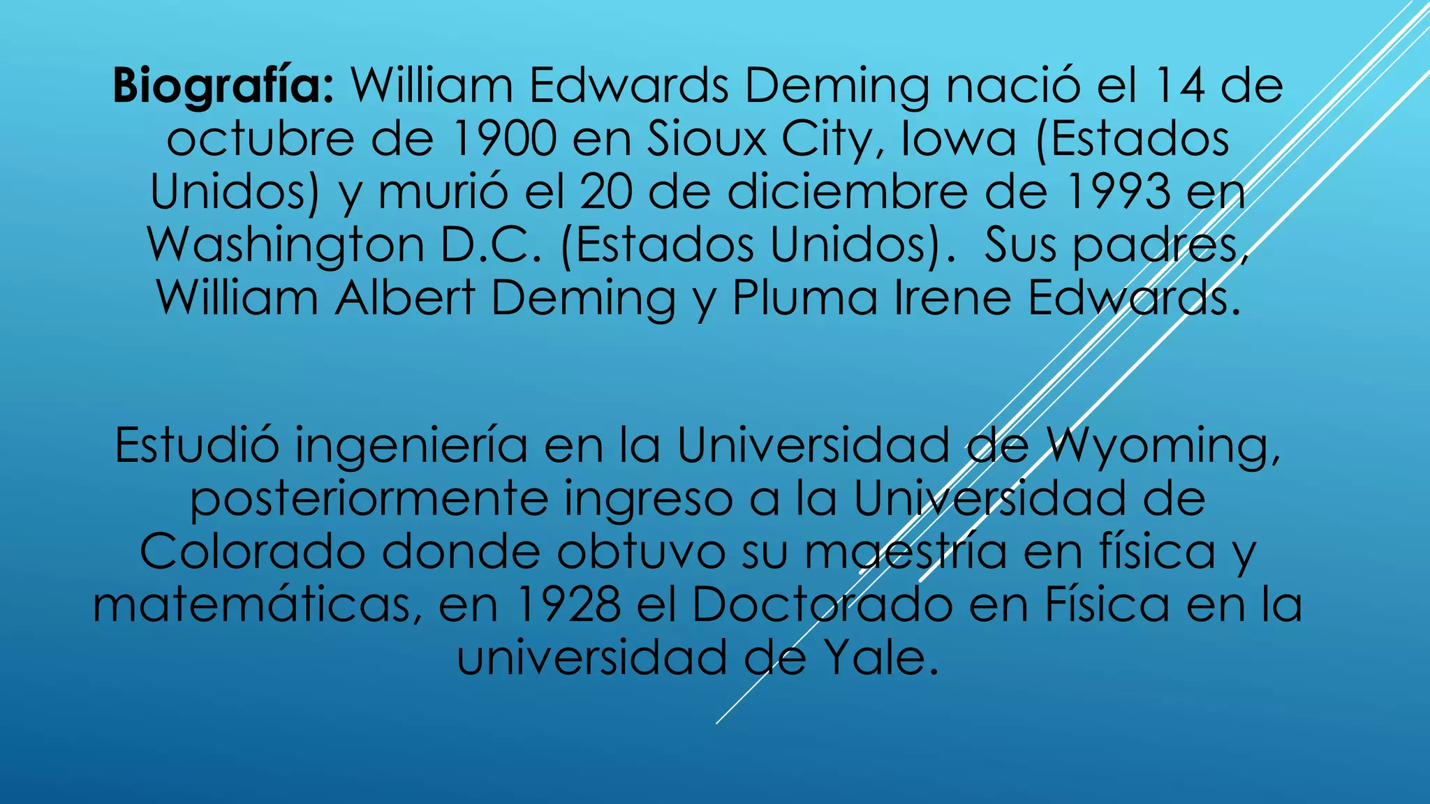 William Edwards Deming | PPT