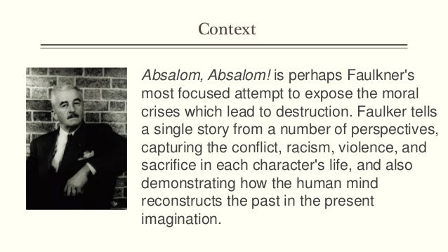 Absalom absalom essay topics