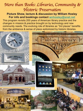 Picture of William Hosley programs on historic preservation & placemaking | PDF