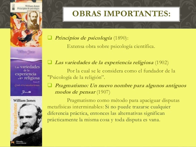 William James y la experiencia religiosa