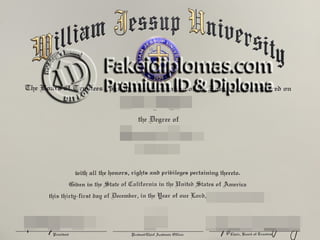 William Jessup University diploma