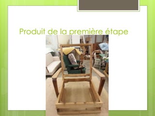 Produit de la première étape
 