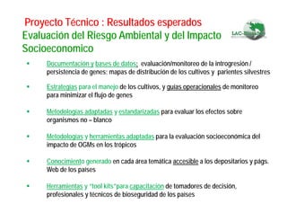 Fortaleciendo Capacidades para la Toma de Decisiones en Bioseguridad en Países Megabiodiversos: Megabiodiversos: El Proyecto LAC-Biosafety