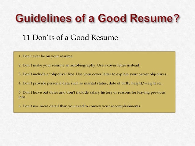 good objective line for resume