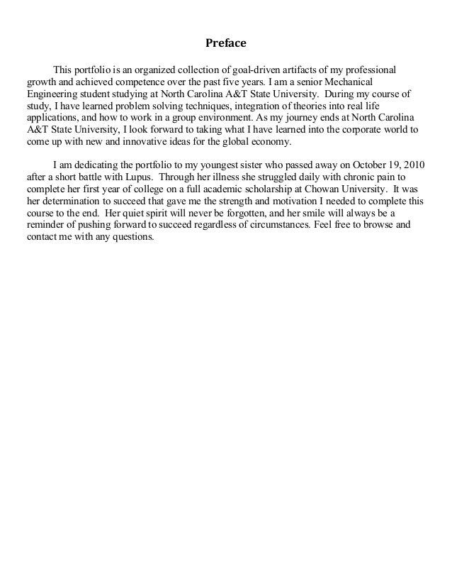 Preface Portfolio Student _ How to Write an Introduction for an ...