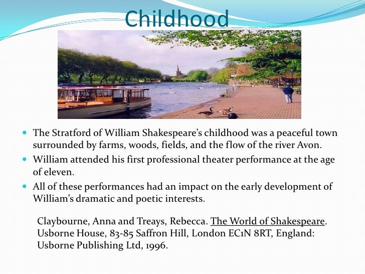 william shakespeare interests