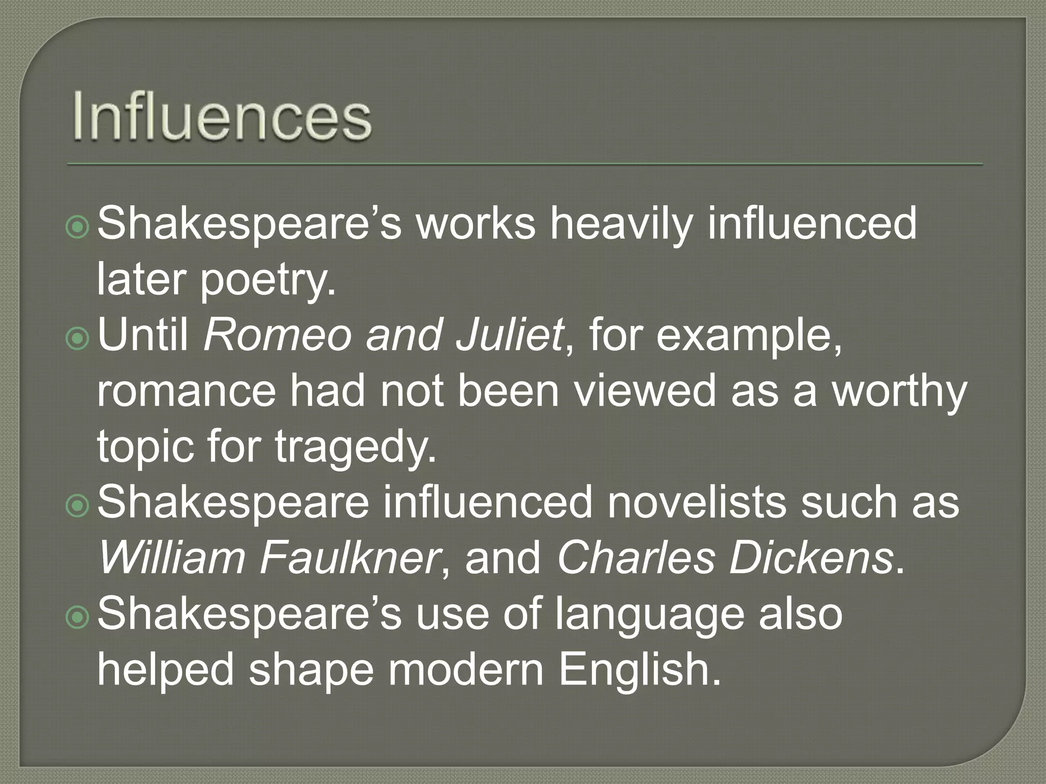 William shakespeare | PPTX