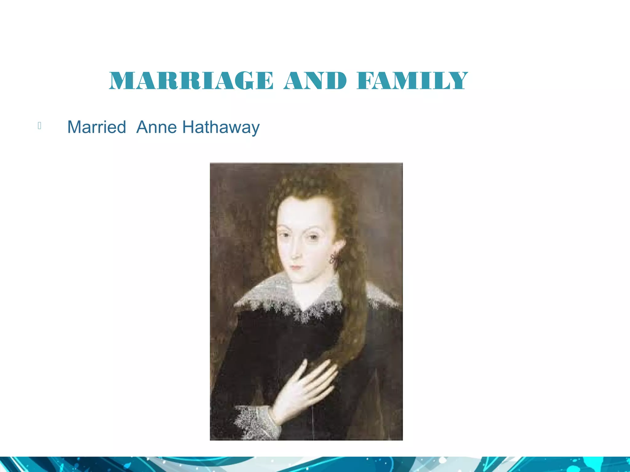 MARRIAGE AND FAMILY
 Married  Anne Hathaway
 