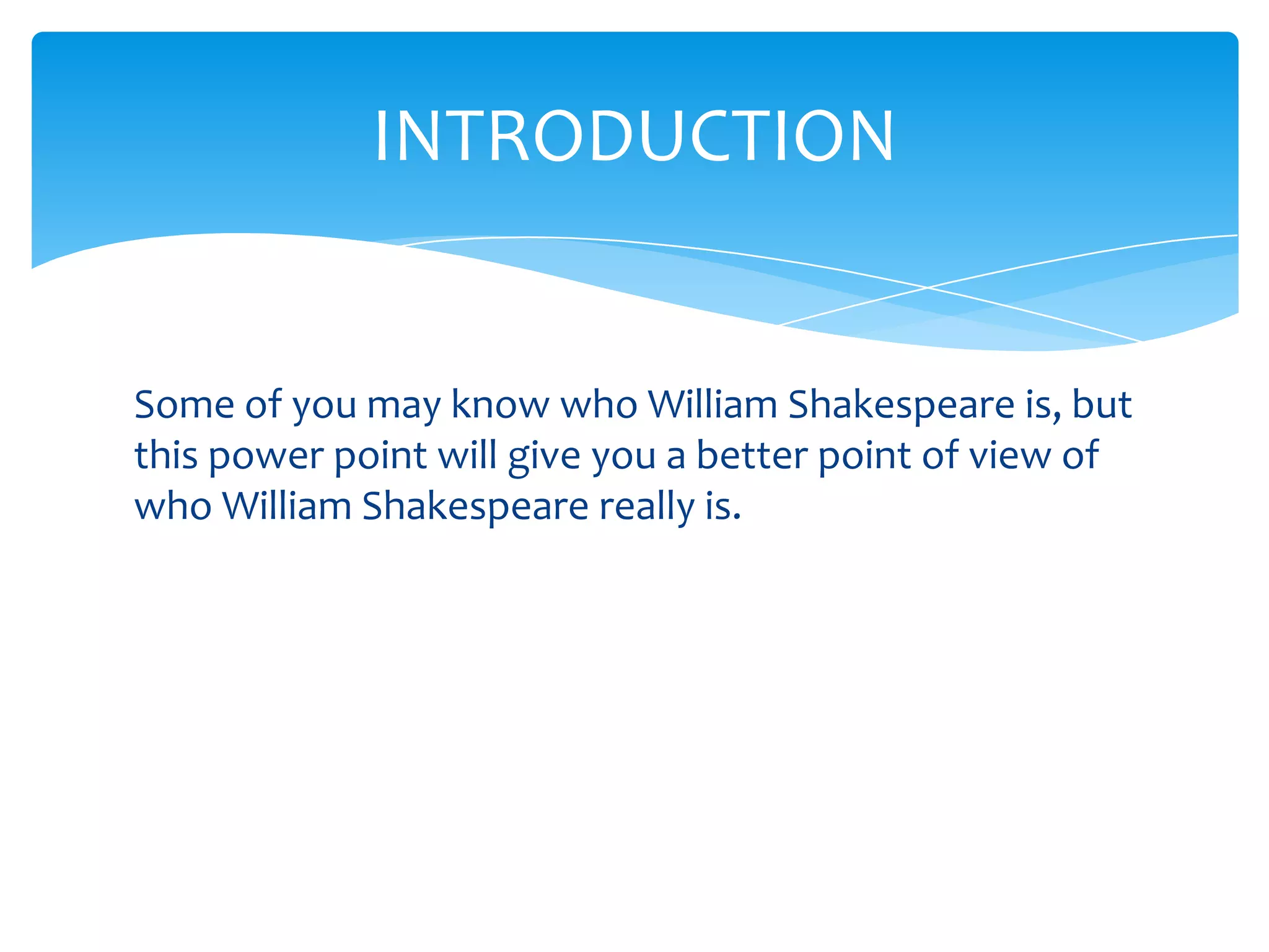 William shakespeare | PPTX
