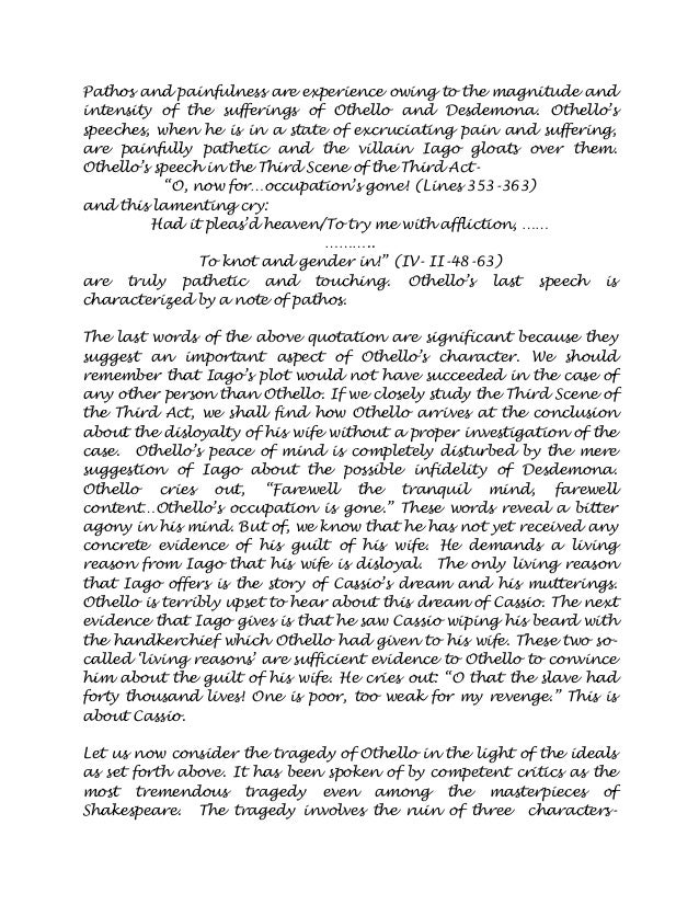 othello critical essays the tragedy