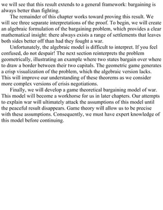 William spaniel game theory 101 the rationality of war | PDF