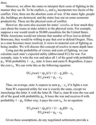William spaniel game theory 101 the rationality of war | PDF
