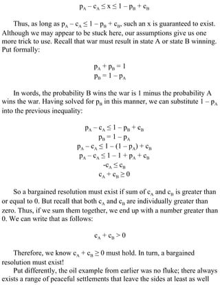 William spaniel game theory 101 the rationality of war | PDF