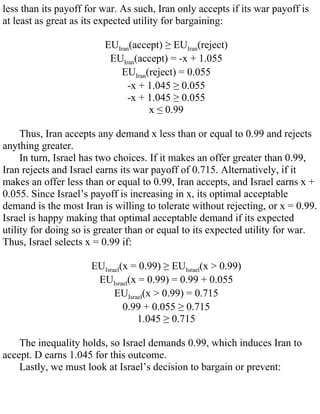 William spaniel game theory 101 the rationality of war | PDF