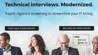 eTeki
• eteki.com
• @eteki_Inc
 