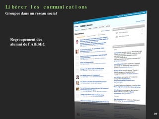 Regroupement des alumni de l’AIESEC Libérer les communications Groupes dans un réseau social 