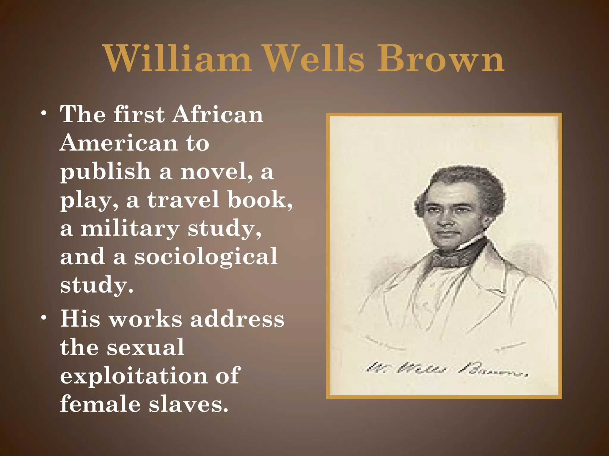 William Wells Brown | PPT