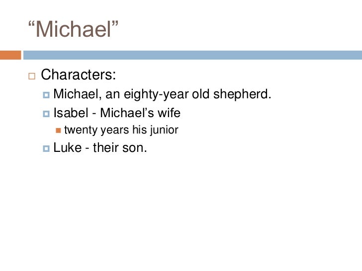 wordsworth michael