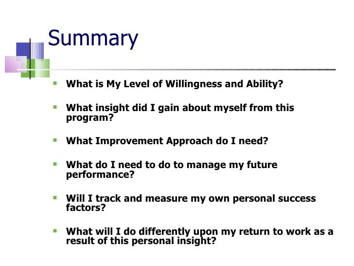 Willingness And Ability
