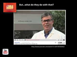 But…what do they do with that? http://www.youtube.com/watch?v=oRr7N7A4Wc0