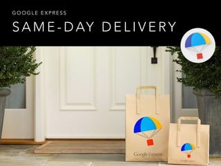 S A M E - D AY D E L I V E RY
G O O G L E E X P R E S S
 
