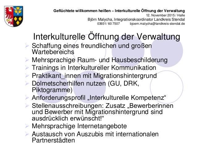Interkulturelle Öffnung der Verwaltung im Landkreis Stendal