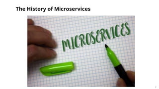 2
The History of Microservices
 