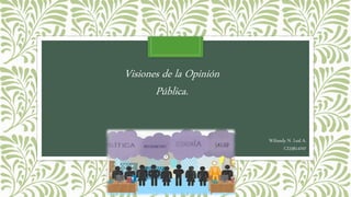 Visiones de la Opinión
Pública.
Wiliandy N. Leal A.
CI23814707
 