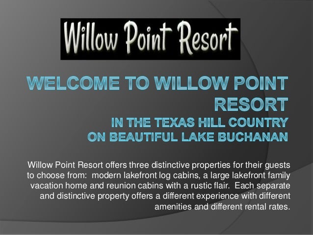 Cabin Rentals Lake Buchanan