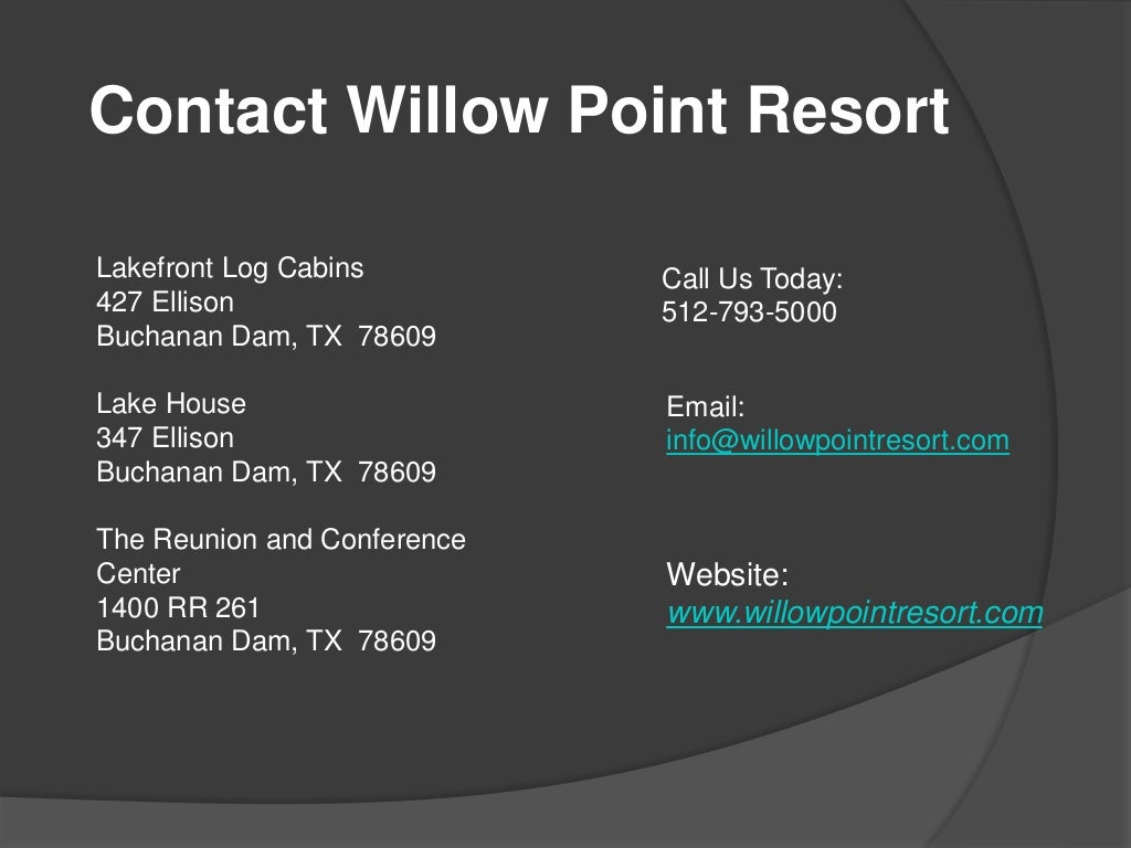 Cabin Rentals Lake Buchanan