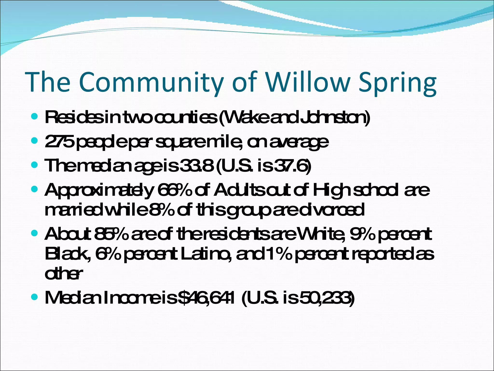 Willow Springs Elementary A School Profile