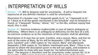 Wills in indian succession act, 1925 | PPTX