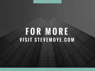 F O R M O R E
V I S I T S T E V E M O Y E . C O M
 