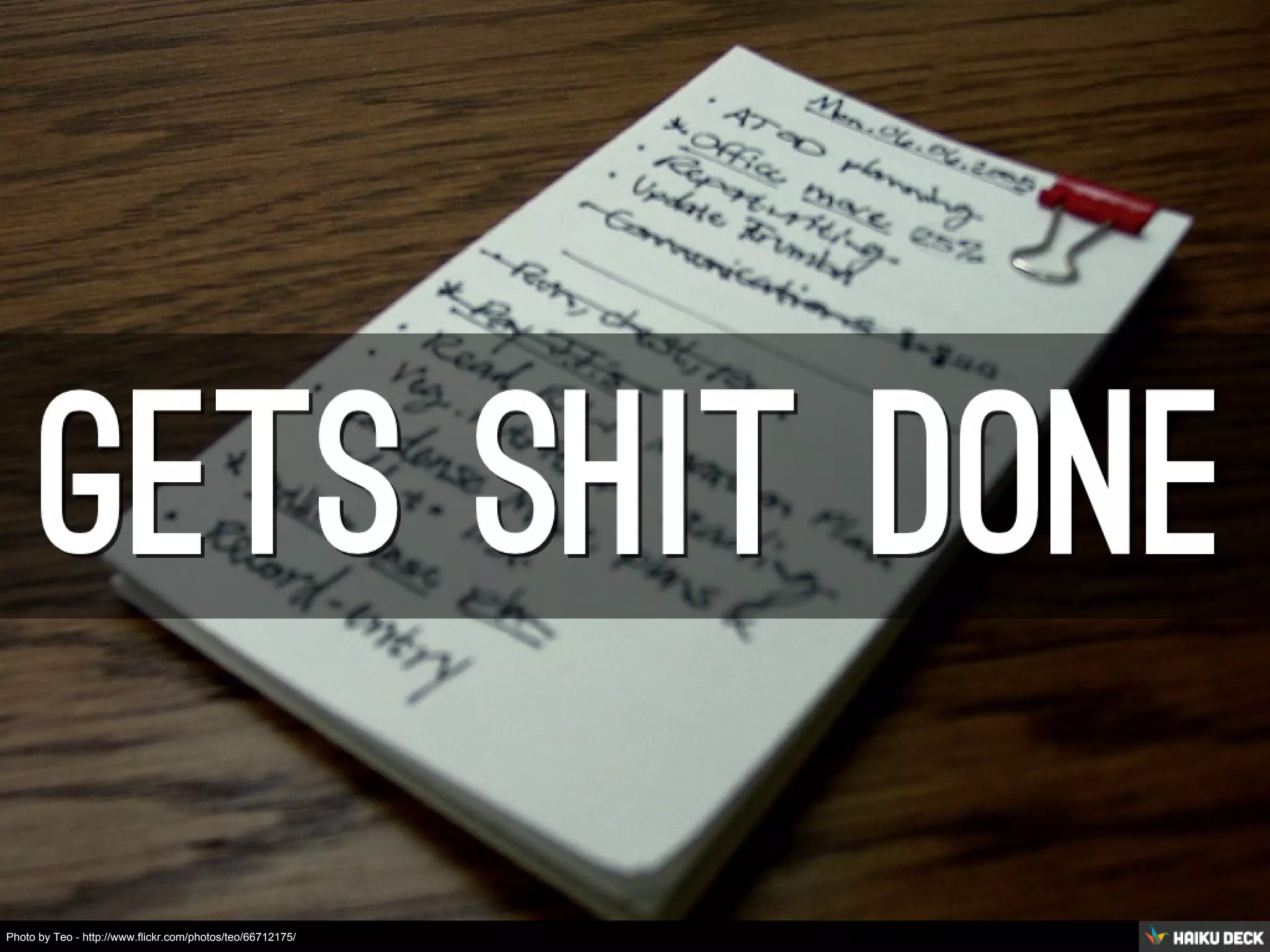 Photo by Teo - http://www.flickr.com/photos/teo/66712175/