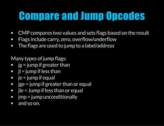 Cmp Opcode Creating a Fibonacci Generator in Assembly - by Willem van Ketwich | PDF