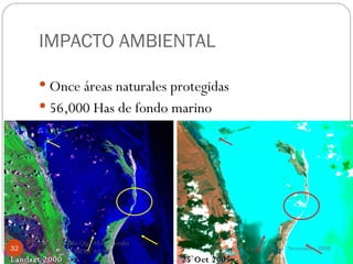 IMPACTO AMBIENTAL Once áreas naturales protegidas 56,000 Has de fondo marino Cancun Q Roo  Noviembre 2008 Lic TUM I Tabi Olga Alonso Peralta  CRUZ ROJA MEXICANA  25 Oct 2005 Landsat 2000 
