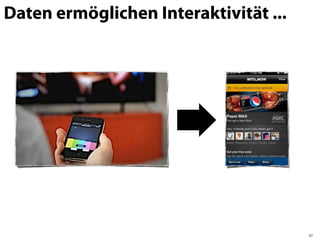 Daten ermöglichen Interaktivität ...




                                       57
 