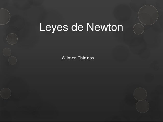 leyes de newton