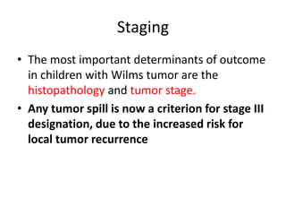 Wilms tumor and neuroblastoma | PPTX