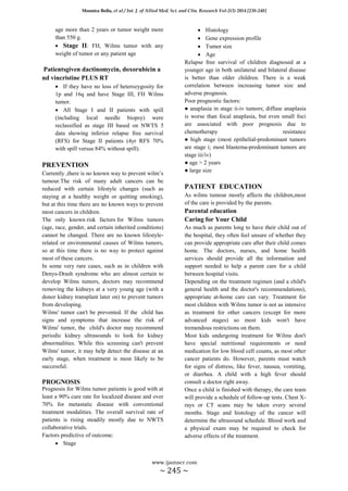 Wilms tumour an overview | PDF