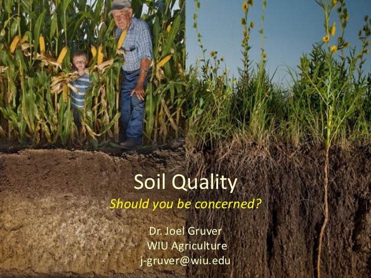 Soil quality does it matter?