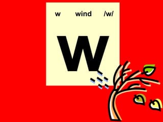 w   wind   /w/




w
 