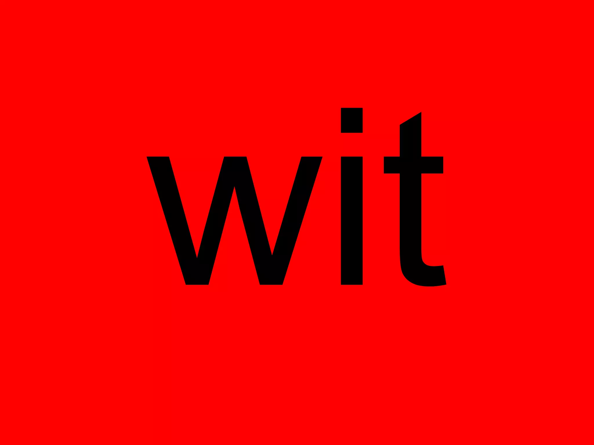 wit
 