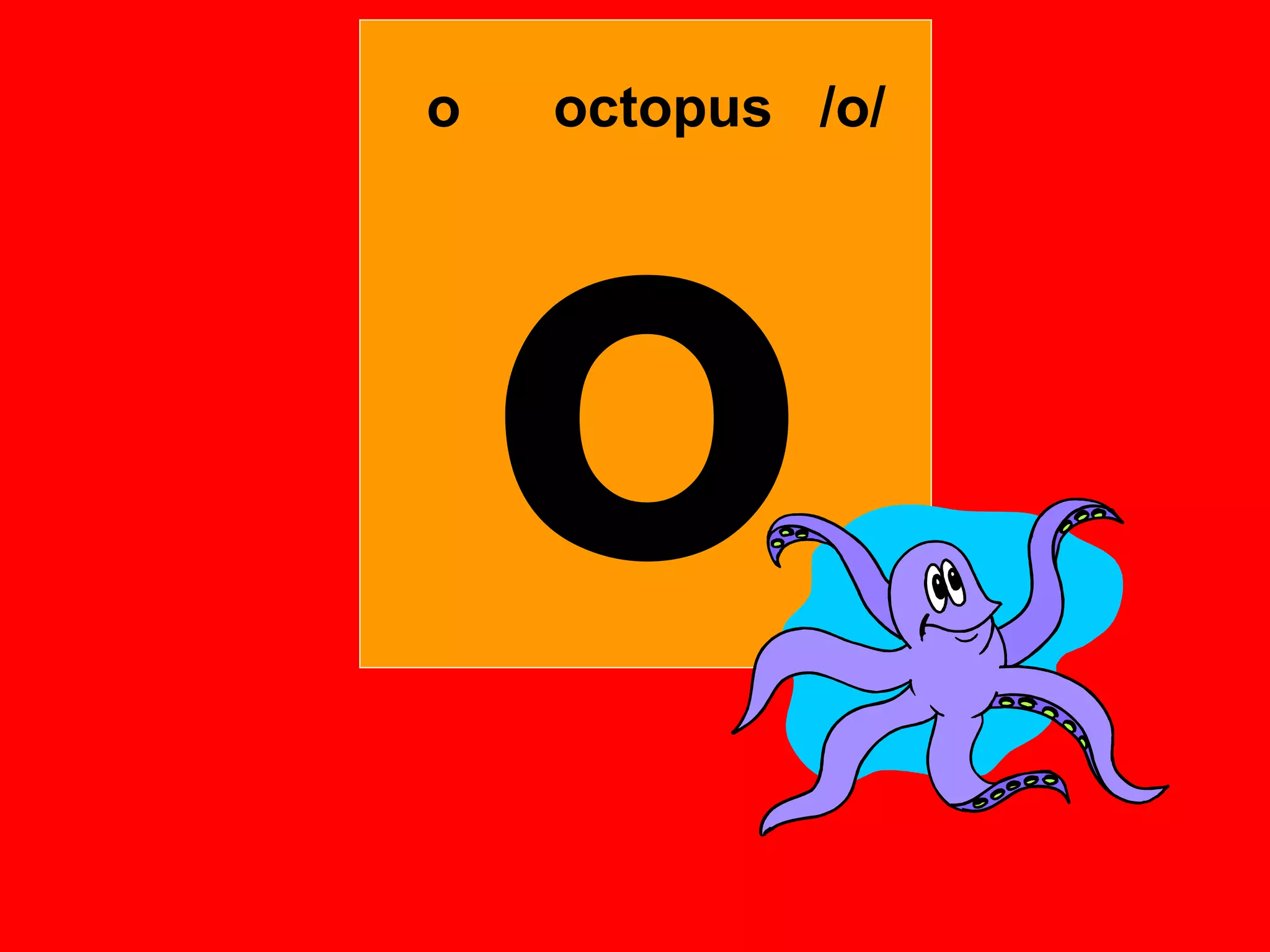 o   octopus /o/




    o
 