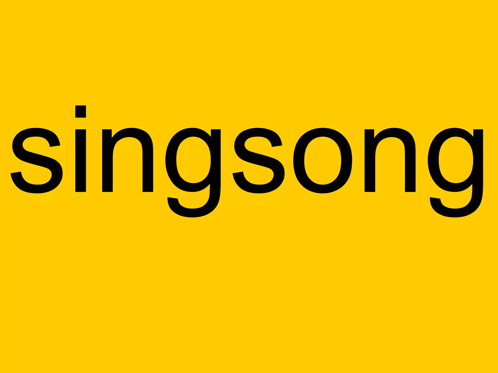 singsong
 