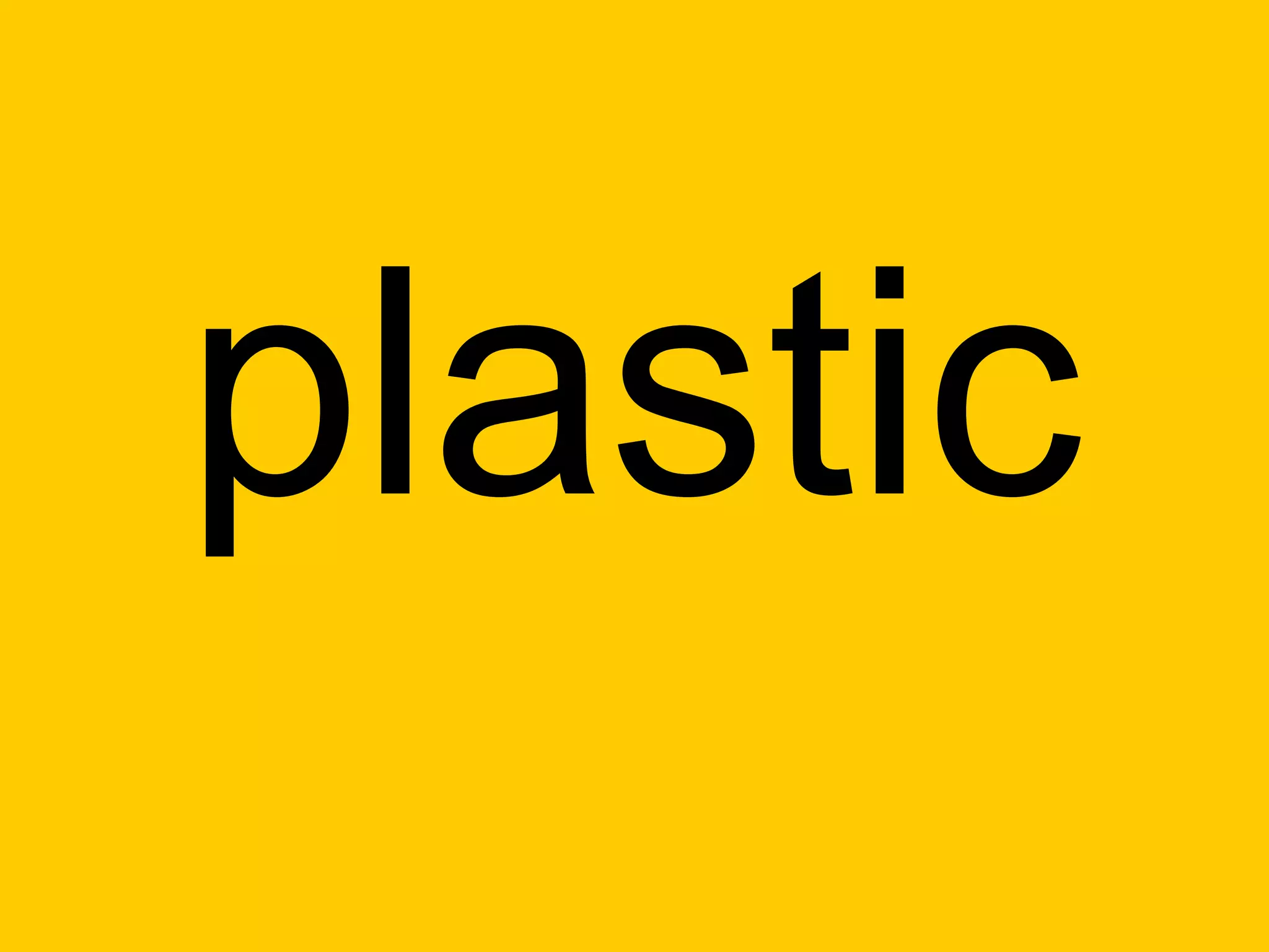 plastic
 