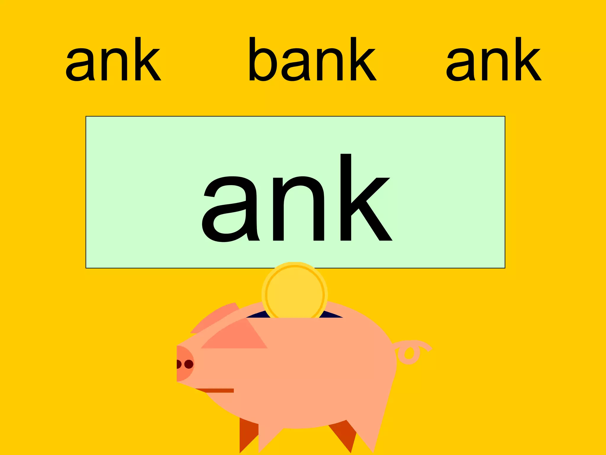 ank   bank   ank

      ank
 